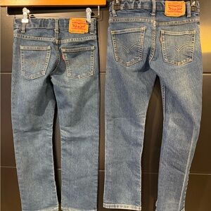 Boys 8 slim Levi's 511 Slim Fit Dark Blue Jeans bundle